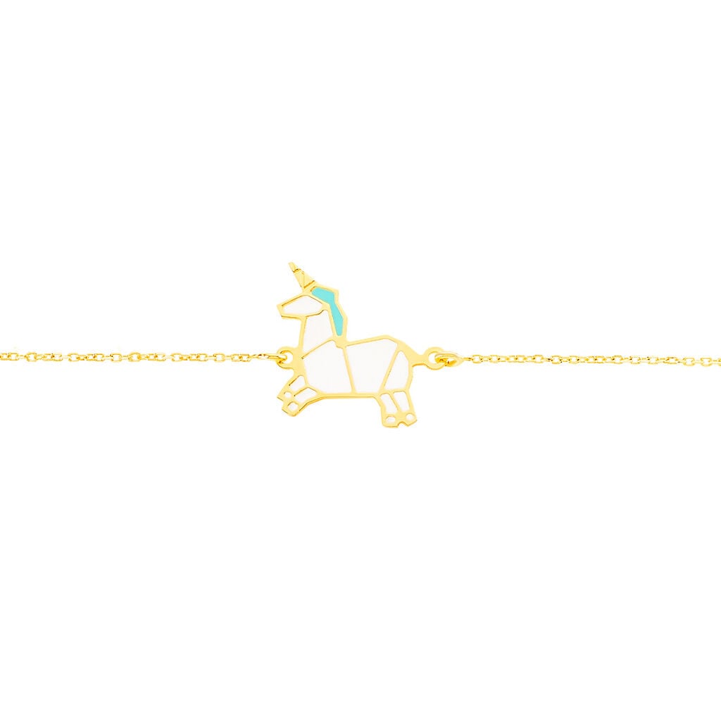 Bracelet Orelia Licorne Or Jaune - Bracelets Enfant | Histoire d&rsquo;Or
