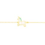 Bracelet Orelia Licorne Or Jaune - Bracelets Enfant | Histoire d&rsquo;Or
