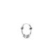 Créole Unitaire Ian Argent Blanc - Boucles d'oreilles créoles Homme | Histoire d’Or