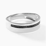 Bague Black Diamond Or Blanc Diamant - Bagues avec pierre Homme | Histoire d&rsquo;Or