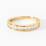Bague Hyacintha Argent Dor&eacute; A L'Or 750/1000 Oxyde De Zirconium - Bagues avec pierre Femme | Histoire d&rsquo;Or