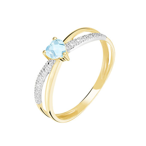 Bague Rory Or Jaune Topaze - Bagues solitaires Femme | Histoire d’Or