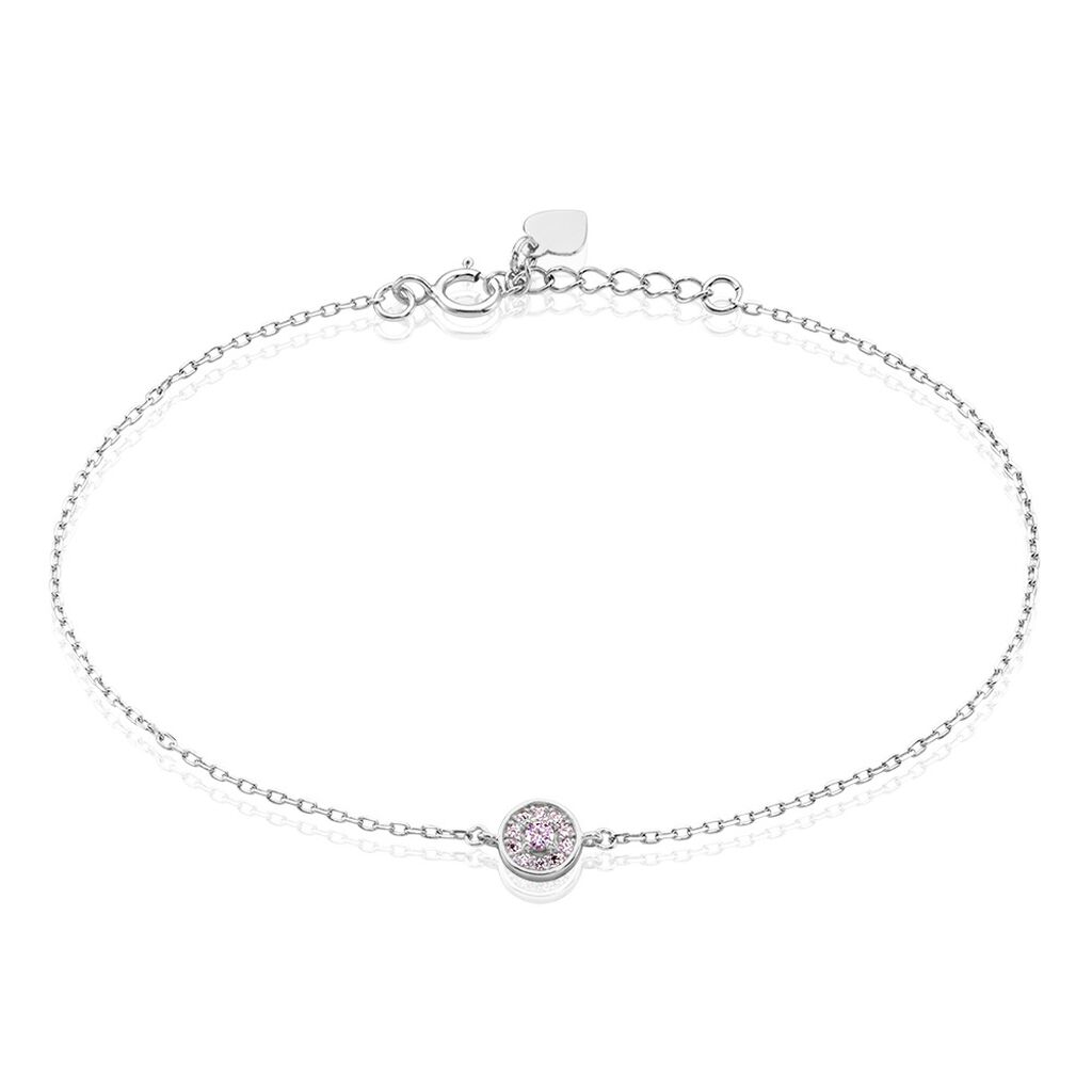 Bracelet Auxana Argent Blanc Oxyde De Zirconium - Bracelets Femme | Histoire d’Or