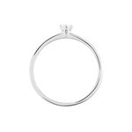 Bague Solitaire Natalia Or Blanc Diamant - Bagues solitaires Femme | Histoire d&rsquo;Or
