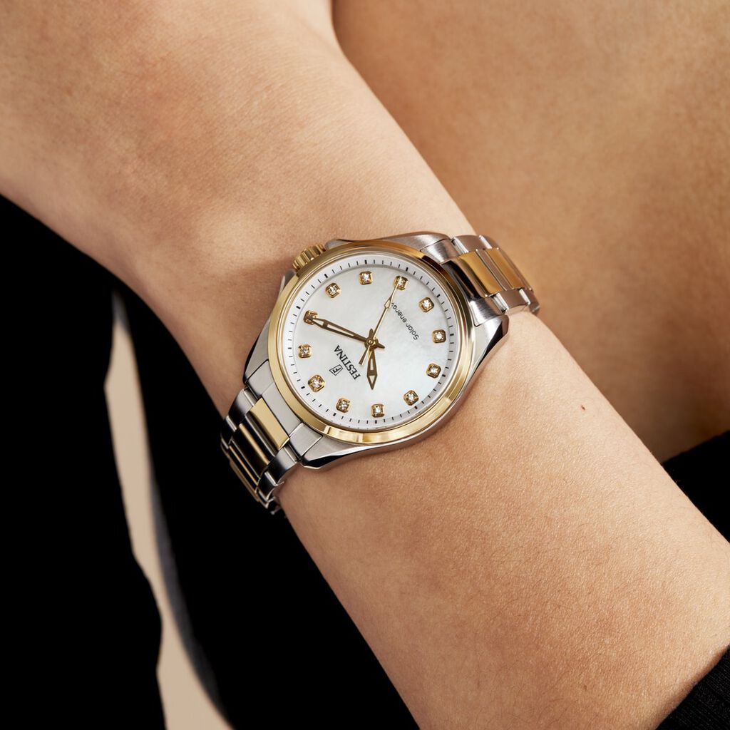 Montre Festina Solar Energy Nacre - Montres Femme | Histoire d’Or