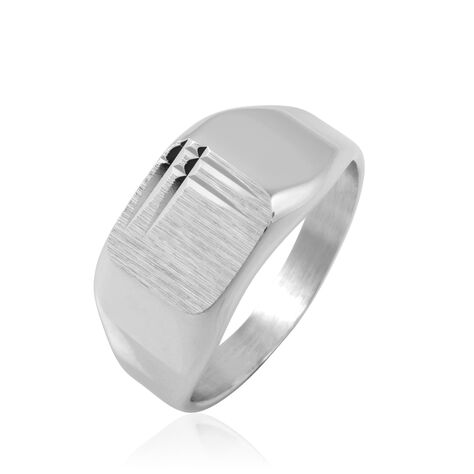 Chevalière Nahel Argent Blanc - Chevalières Homme | Histoire d’Or