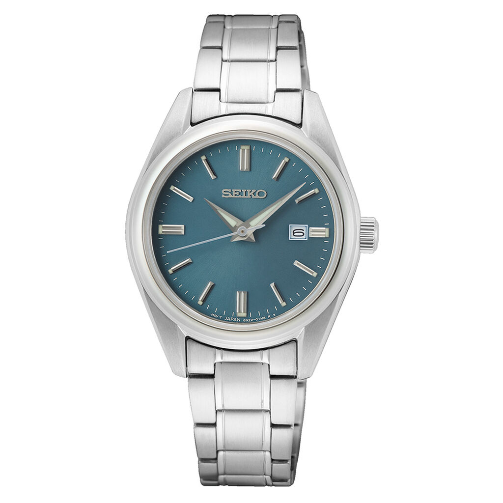 Montre Seiko Classique Turquoise - Montres Femme | Histoire d&rsquo;Or