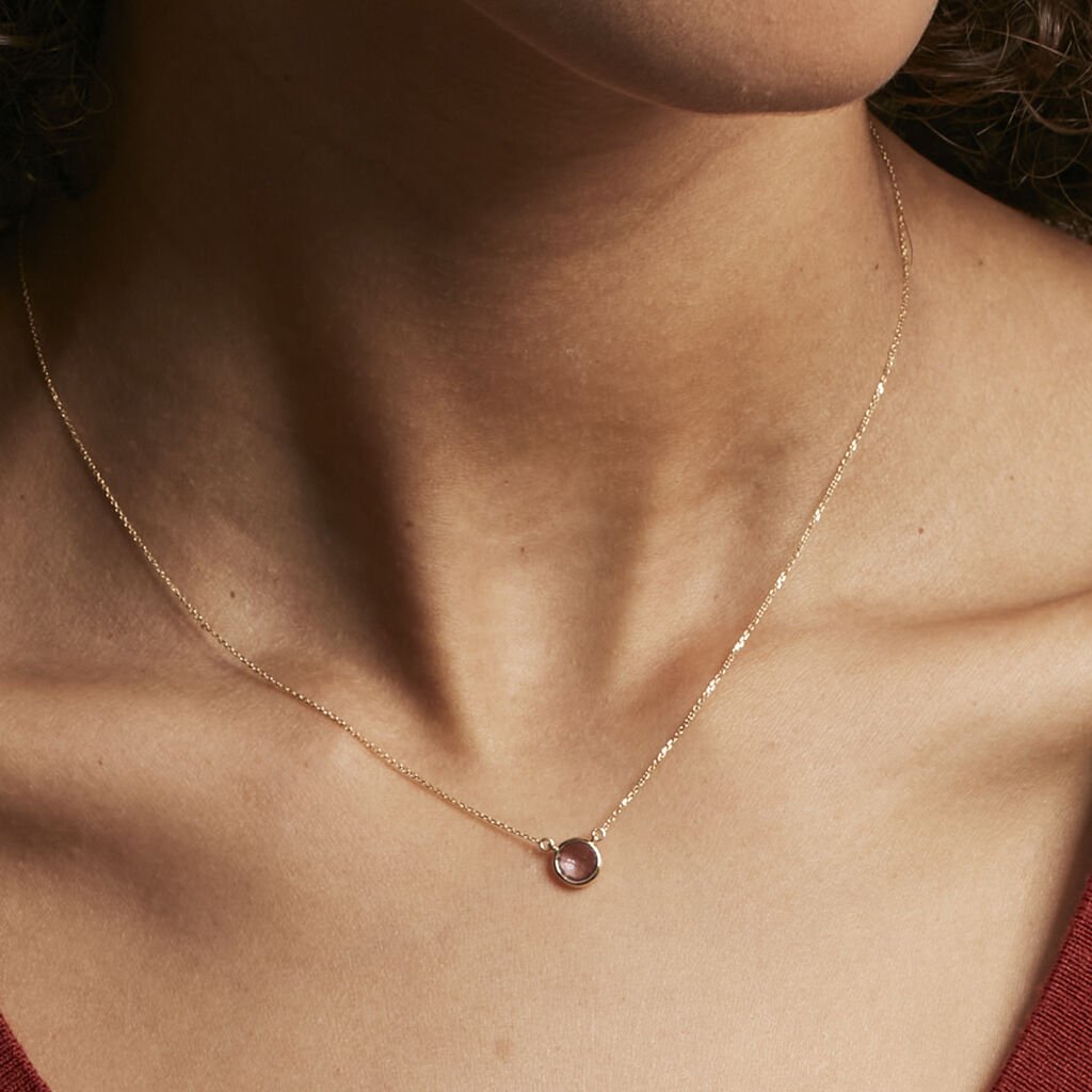 Collier Arenale Or Jaune Amethyste - Colliers Femme | Histoire d’Or