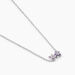 Collier Purple Bloom Argent Blanc Oxyde De Zirconium - Colliers fantaisie Femme | Histoire d’Or