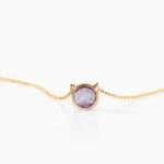 Collier Arenale Or Jaune Amethyste - Colliers Femme | Histoire d&rsquo;Or