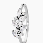 Bague Fidelis Or Blanc Oxyde De Zirconium - Bagues avec pierre Femme | Histoire d&rsquo;Or