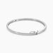 Bracelet Jonc Posie Or Blanc Diamant - Bracelets joncs Femme | Histoire d&rsquo;Or