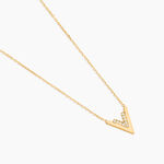 Collier Dao Or Jaune Oxyde De Zirconium - Colliers Femme | Histoire d&rsquo;Or