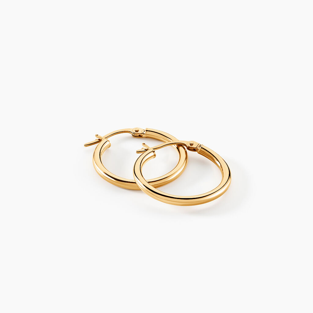 Créoles Verania Or Jaune - Boucles d'oreilles créoles Femme | Histoire d’Or