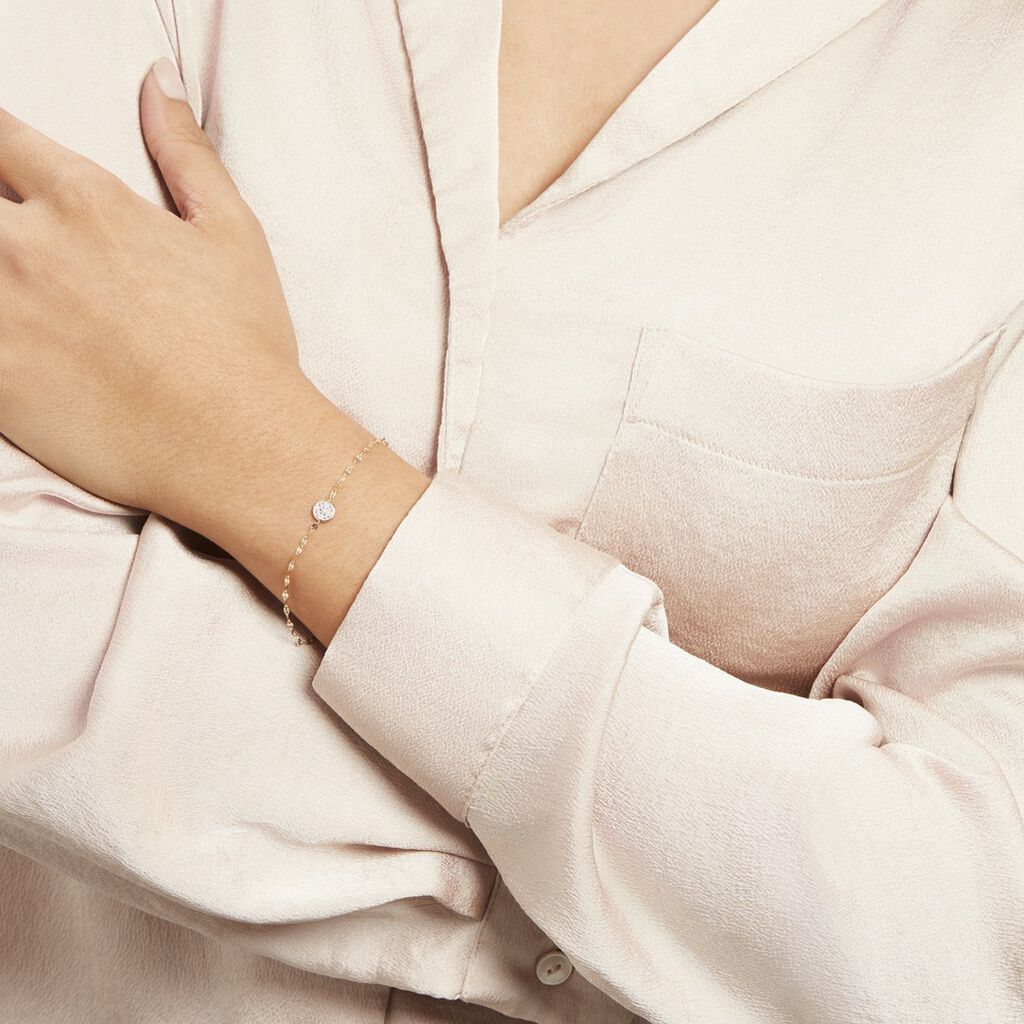 Bracelet Or Jaune Luminata Diamants - Bracelets Femme | Histoire d’Or