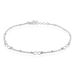Chaîne De Cheville Azur Argent Blanc - Bijoux Infini Femme | Histoire d’Or