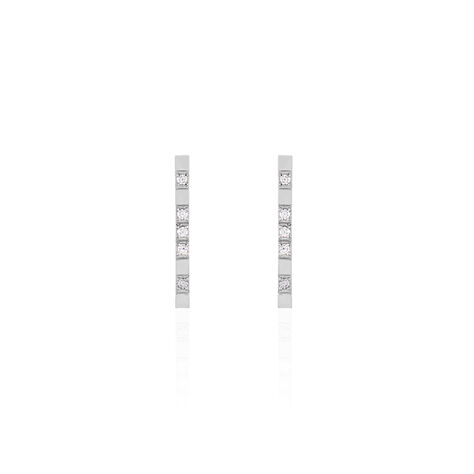 Boucles D'oreilles Pendantes Fimia Argent Blanc Oxyde De Zirconium - Boucles d'oreilles fantaisie Femme | Histoire d’Or