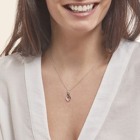 Collier Claudia Argent Blanc Oxyde De Zirconium - Colliers fantaisie Femme | Histoire d’Or