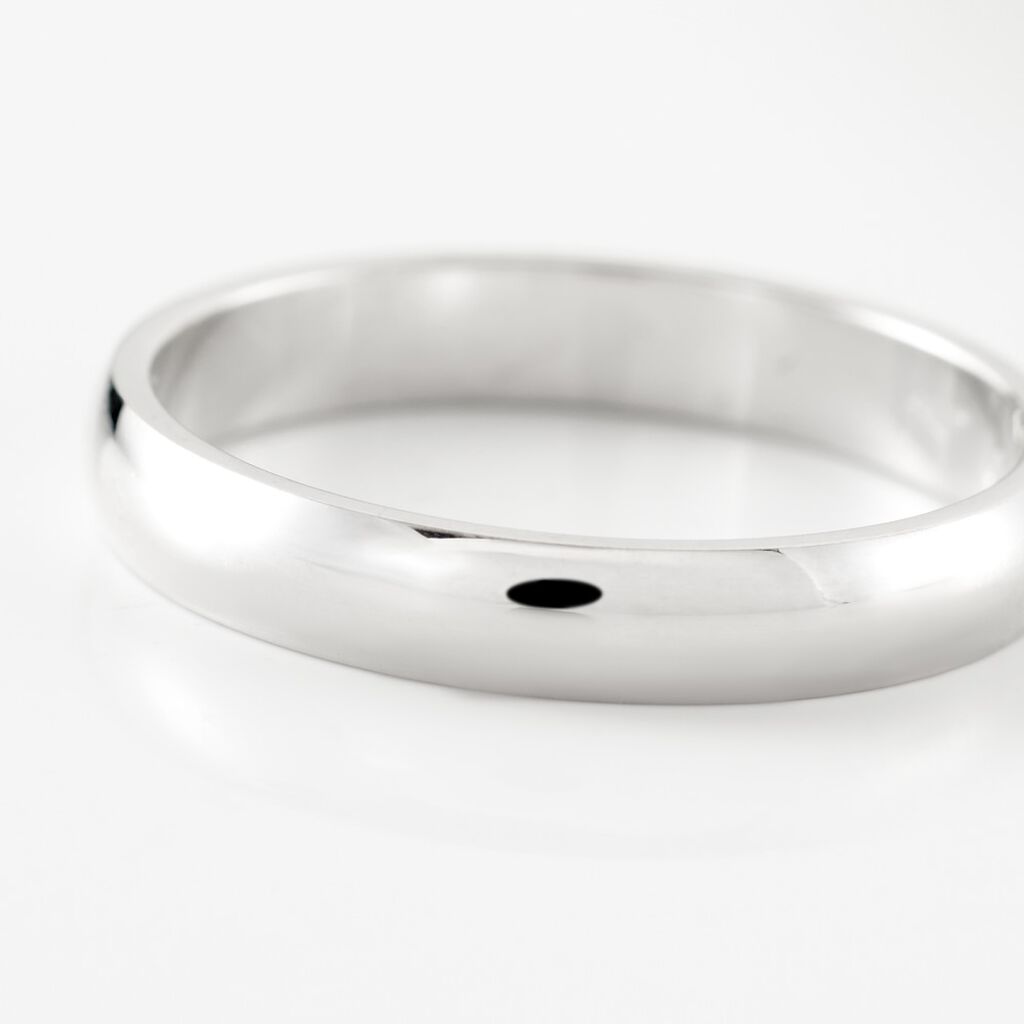 Alliance Alexyne Argent Blanc - Alliances Famille | Histoire d&rsquo;Or