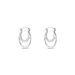 Créoles Argent Blanc Linnette Oxydes De Zirconium - Boucles d'oreilles créoles Femme | Histoire d’Or