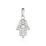 Pendentif Amelot Argent Blanc Oxyde De Zirconium - Pendentifs Femme | Histoire d&rsquo;Or