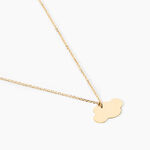 Collier Helenia Nuage Gravable Or Jaune - Bijoux sans pierre Enfant | Histoire d&rsquo;Or
