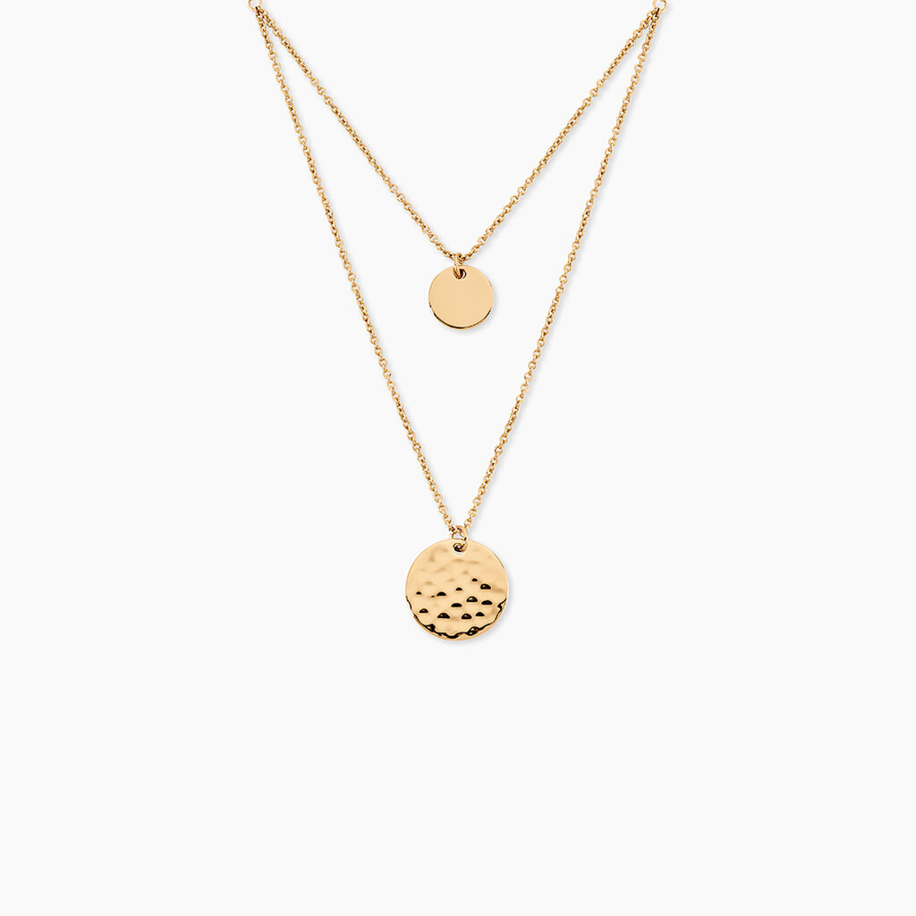 Collier Nuala Plaqu&eacute; Or Jaune - Colliers doubles et triples cha&icirc;nes Femme | Histoire d&rsquo;Or