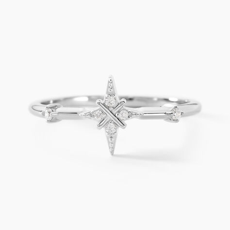 Bague Astre Precieux Argent Blanc Oxyde De Zirconium - Bagues avec pierre Femme | Histoire d’Or