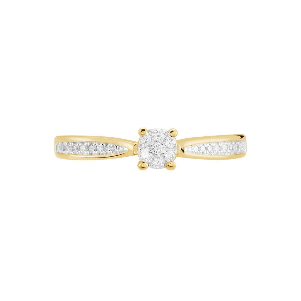 Bague Celia Or Jaune Diamant - Bagues avec pierre Femme | Histoire d’Or