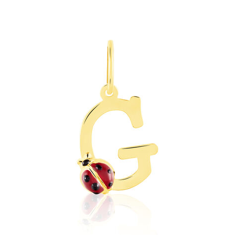 Pendentif Helidie Coccinelle Lettre Or Jaune - Pendentifs Enfant | Histoire d’Or