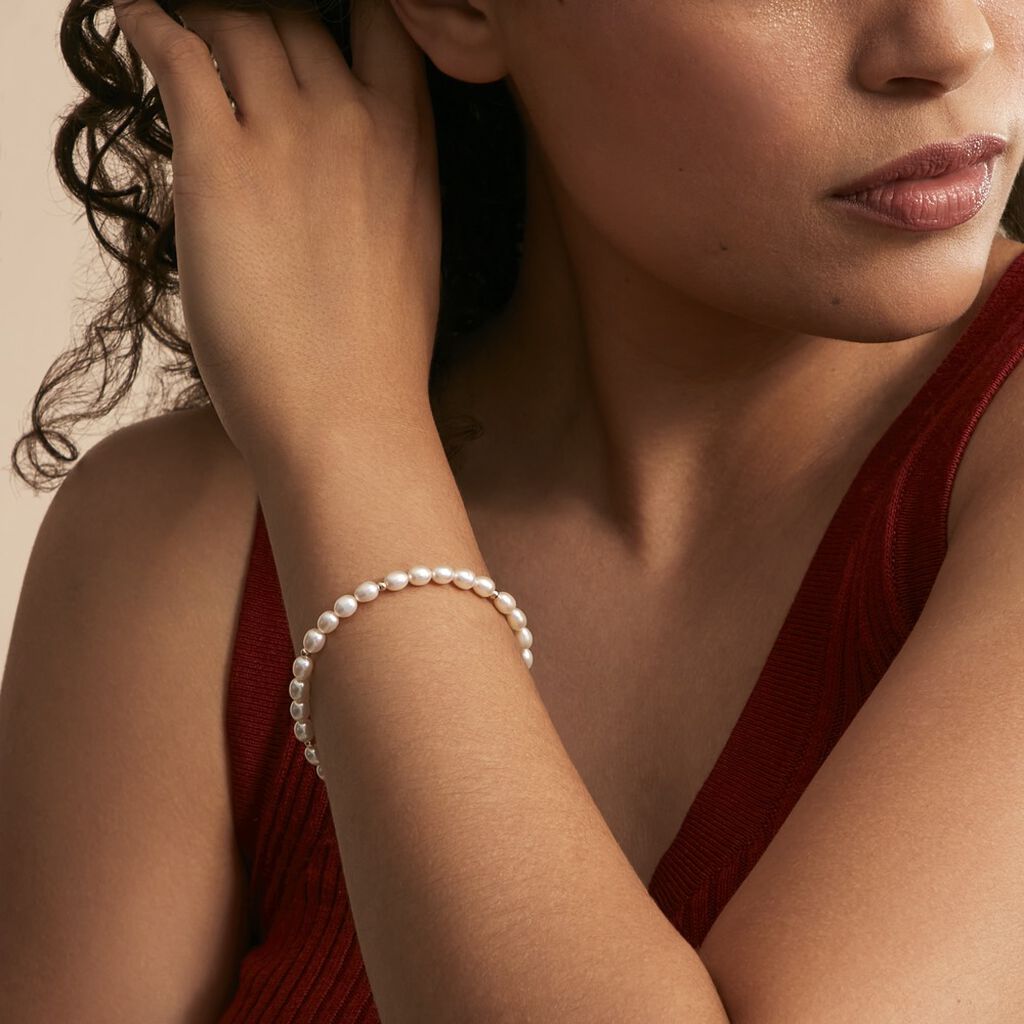 Bracelet Ciriola Or Jaune Perle De Culture - Bracelets Femme | Histoire d’Or