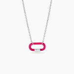 Collier Infini Pop Argent Blanc Oxyde De Zirconium - Colliers fantaisie Femme | Histoire d&rsquo;Or