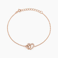 Bracelet Donatiane Argent Rose Oxyde De Zirconium