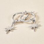 Cr&eacute;oles Pearce Argent Blanc - Boucles d'oreilles cr&eacute;oles Femme | Histoire d&rsquo;Or