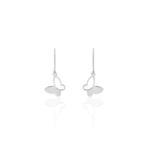 Boucles D'oreilles Pendantes Maria Argent Blanc - Boucles d'oreilles fantaisie Femme | Histoire d’Or