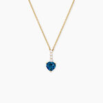 Collier Fany Argent Dor&eacute; A L'Or 750/1000 Topaze Oxyde De Zirconium - F&ecirc;te des m&egrave;res Femme | Histoire d&rsquo;Or