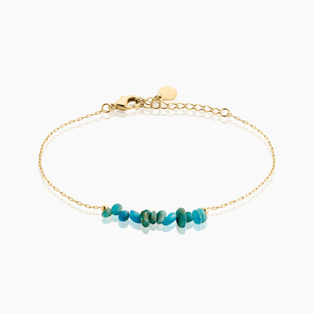 Bracelet Juha Plaque Or Jaune Apatite