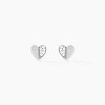 Boucles D'oreilles Pendantes Natacha Argent Blanc Oxyde De Zirconium - Boucles d'oreilles fantaisie Femme | Histoire d&rsquo;Or