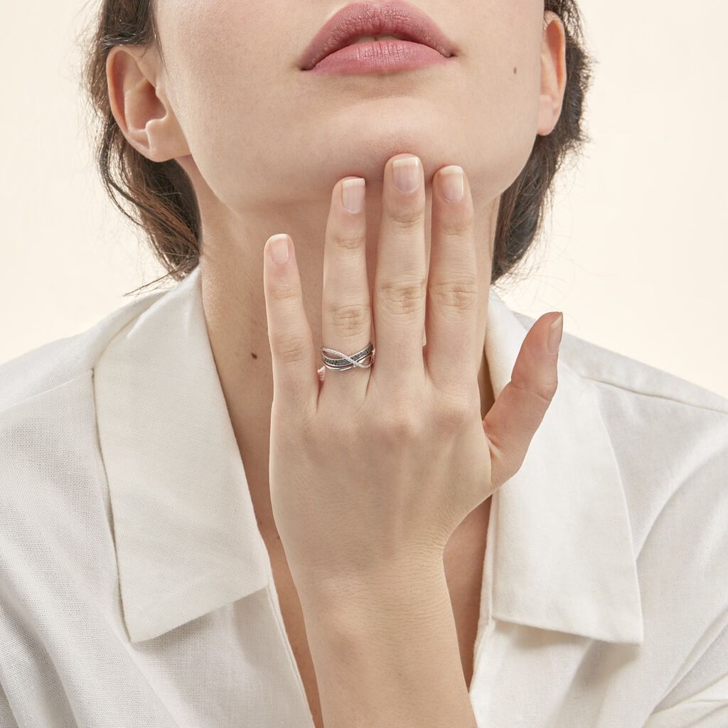 Bague Emilie Or Blanc Diamant - Bagues avec pierre Femme | Histoire d’Or
