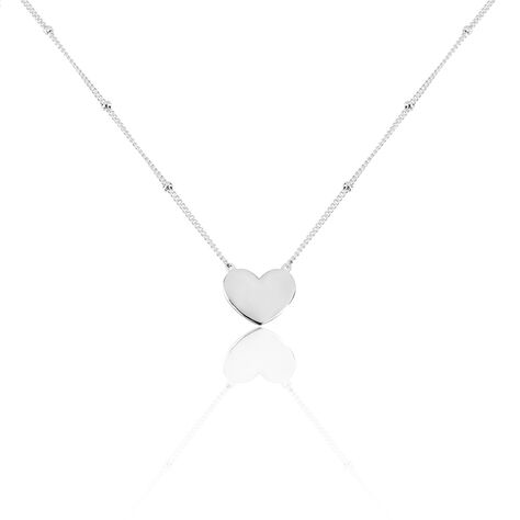 Collier Argent Blanc Careen - Colliers Coeur Femme | Histoire d’Or