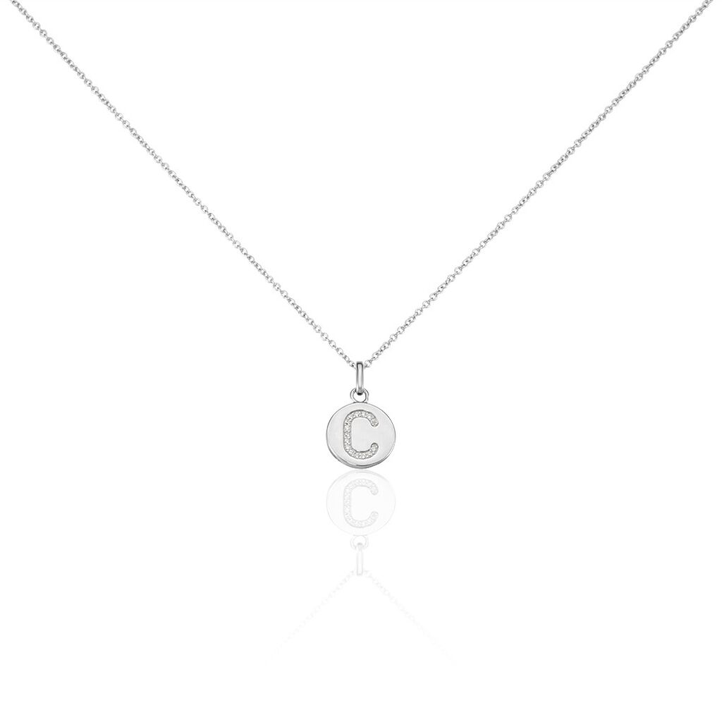 Collier Argent Eugenien Oxydes De Zirconium - Colliers fantaisie Femme | Histoire d’Or