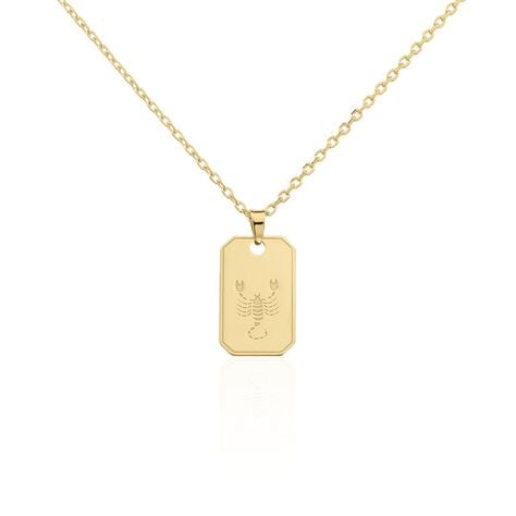 Collier Plaqu&eacute; Or Quintien - Colliers Zodiaque Homme | Histoire d&rsquo;Or
