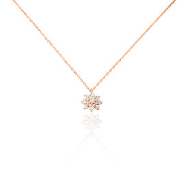 Collier Lorraine Argent Rose Oxyde De Zirconium - Colliers fantaisie Femme | Histoire d’Or
