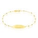 Bracelet Identité Evelina Maille Boule Or Jaune - Bracelets Communion Enfant | Histoire d’Or