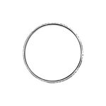 Alliance Clotilde Ruban Plat Or Blanc - Alliances Unisex | Histoire d&rsquo;Or