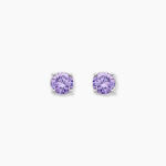Boucles D'oreilles Puces Argent Blanc Rio Santa Teresa Oxyde - Boucles d'oreilles fantaisie Femme | Histoire d&rsquo;Or