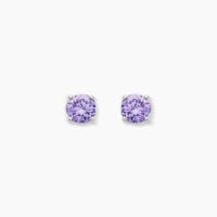 Boucles D'oreilles Puces Argent Blanc Rio Santa Teresa Oxyde