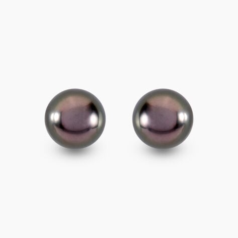 Boucles D'oreilles Puces Alper Or Jaune Perle De Culture De Tahiti - Clous d'oreilles Femme | Histoire d’Or