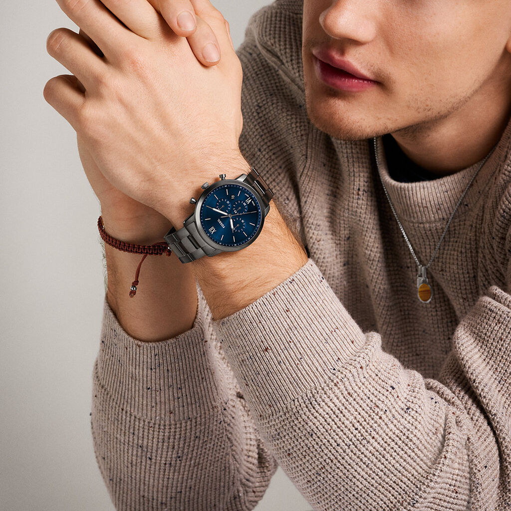 Montre Fossil Neutra Chrono Bleu - Montres Homme | Histoire d’Or