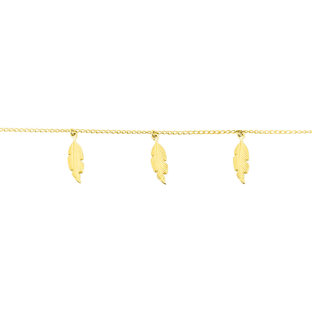 Bracelet Indian Nature Feuilles Or Jaune - Bracelets Femme | Histoire d’Or